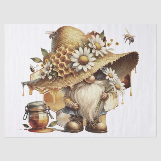 Gnome, Honeycomb und Dasies Seidenpapier (Vorderseite)