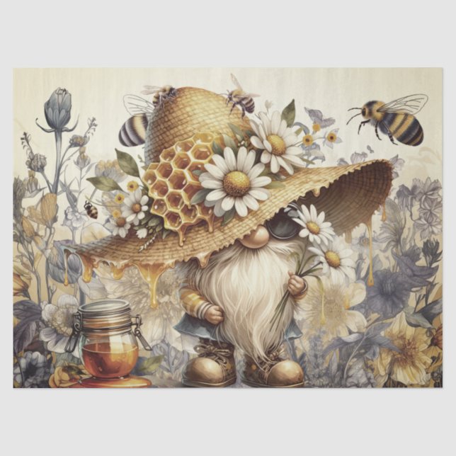 Gnome, Honeycomb und Dasies Seidenpapier (Vorderseite)
