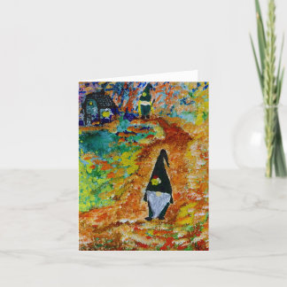 Gnome im Wald Dankeskarte