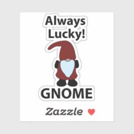 Gnome Immer glücklich Gnome Aufkleber