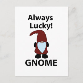 Gnome Immer glücklich Gnome Postkarte