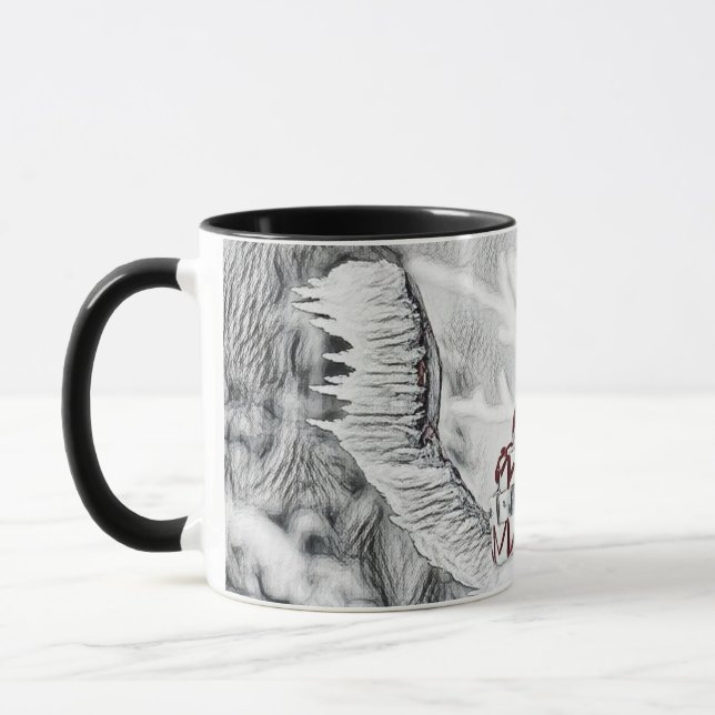 Gnome in der Schneewasserfarbe Tasse (Links)