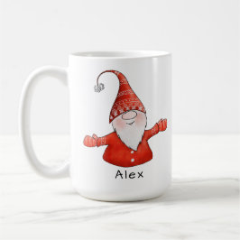 Gnome Individuelle Name Red Christmas Kaffeetasse