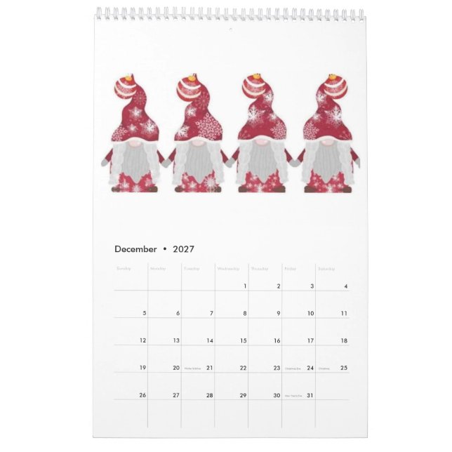 Gnome Kalender (Dez 2027)