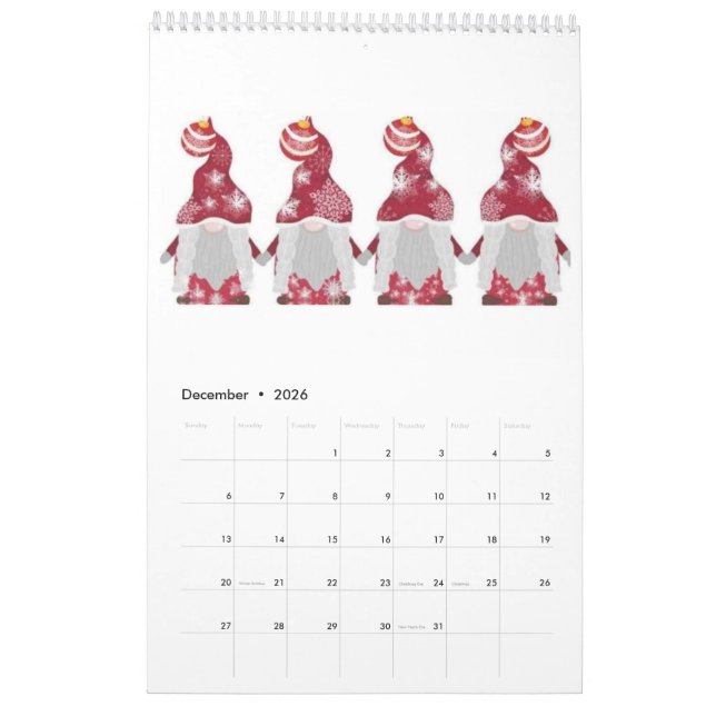 Gnome Kalender (Dez 2026)