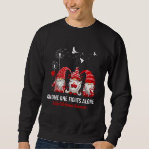 Gnome kämpft allein gegen Sichelzellenanämie-Bewus Sweatshirt