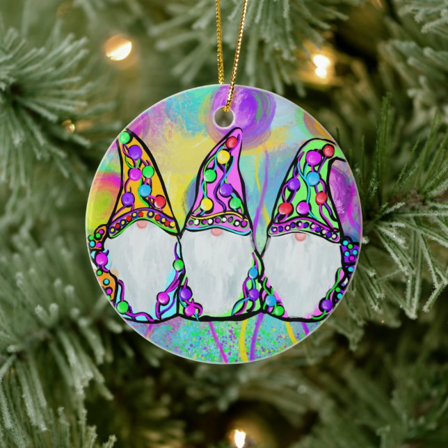 GNOME KERAMIK ORNAMENT (Baum)