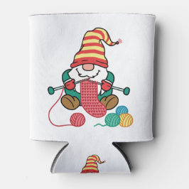 Gnome Knitting Niedlich Knitter Geschenk Nordic Gn Dosenkühler