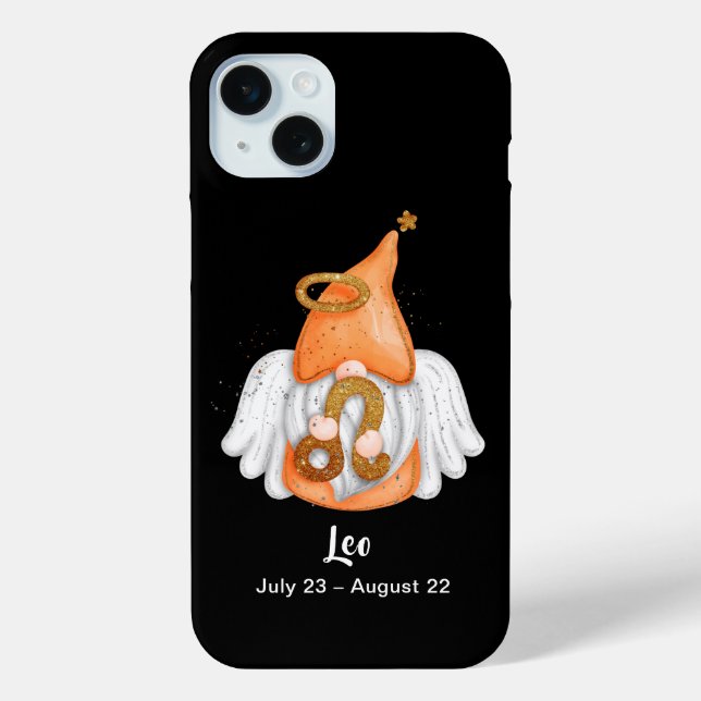 Gnome Leo Astrologie Sign Angel Case-Mate iPhone Hülle (Rückseite)