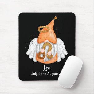 Gnome Leo Astrologie Signatur Angel Maus Pad Mousepad