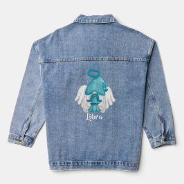 Gnome Libra Astrologie Sign Angel Womens Jeansjacke