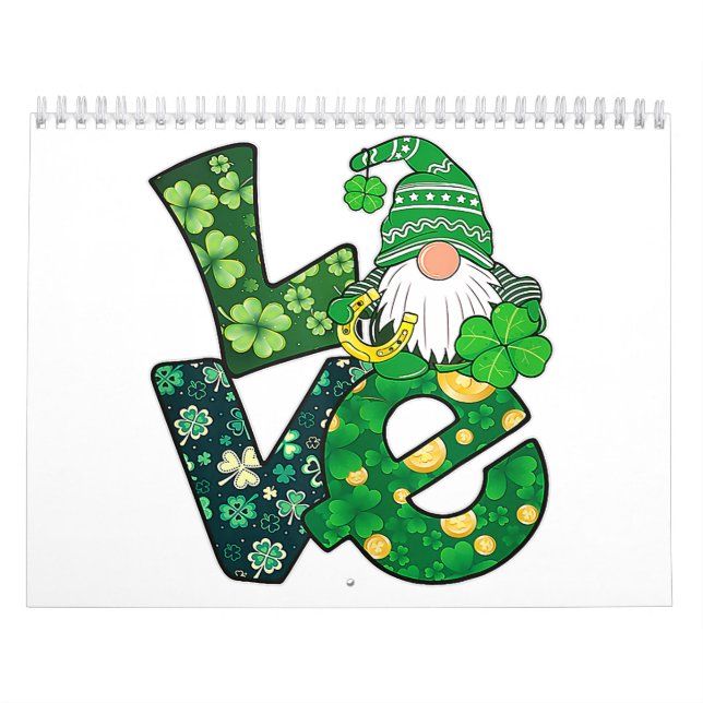 Gnome Liebe Funny St Patricks Day Kalender (Titelbild)