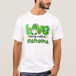 Gnome Liebe ist Oma St Patricks Day Leopard S T-Shirt