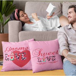 Gnome Liebe Sweet Liebe Valentines Kissen