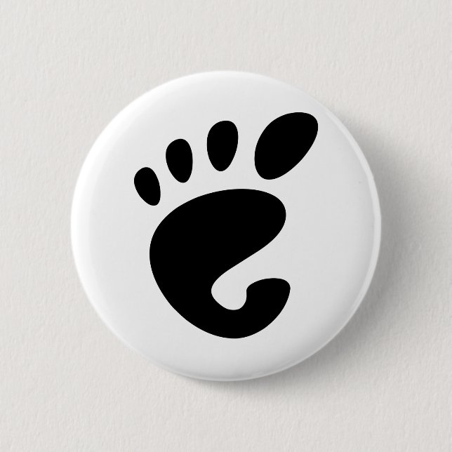 GNOME - Linux - OSS FSF Button (Vorderseite)