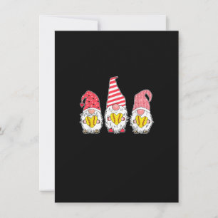 Gnome Love Softball Heart Leopard Einladung