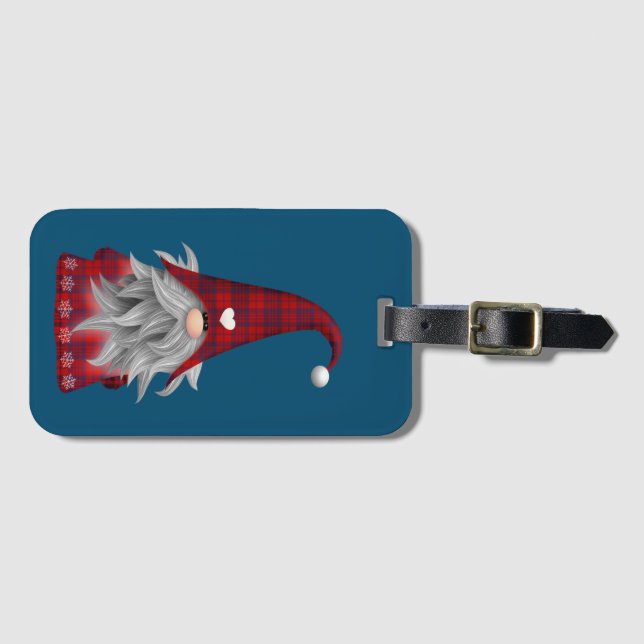 Gnome Luggage Tag Gepäckanhänger (Vorderseite (Horizontal))