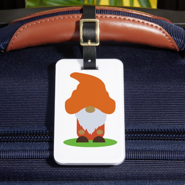 Gnome Luggage Tag Gepäckanhänger (Vorderseite Insitu 2)