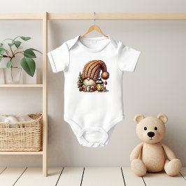 Gnome Made Eggnog Baby Bodysuit Baby Strampler