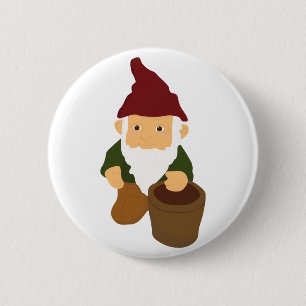 Gnome mit Eimer Button