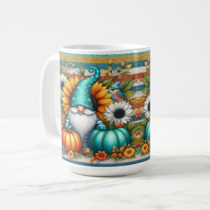 Gnome mit Pumpkins und Blume Kaffeetasse