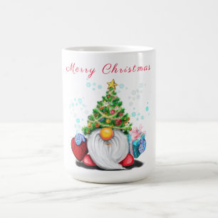 Gnome mit Weihnachts-Baumhut-Tasse-Geschenk Kaffeetasse
