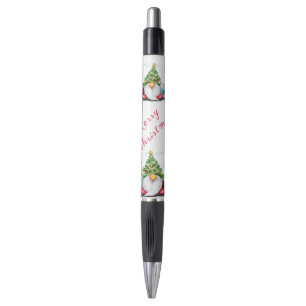 Gnome mit Weihnachtsbaumhut und Gift Pen Kugelschreiber