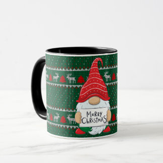 GNOME mit Weihnachtsmannmütze-TASSE Tasse