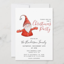 Gnome Niedliche Weihnachtsfeiertage Party