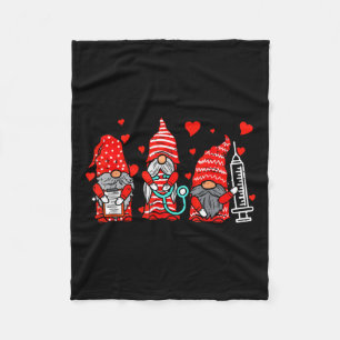 Gnome Nurse Scrub Valentine Rn Icu Er Valentine D Fleecedecke