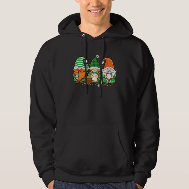 Gnome Nurses Saint Pattys day Scrub Nurse St Patri Hoodie (Vorderseite)