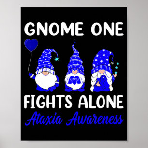 Gnome One Fights Alone Blue Ribbon Ataxii Ausblick Poster