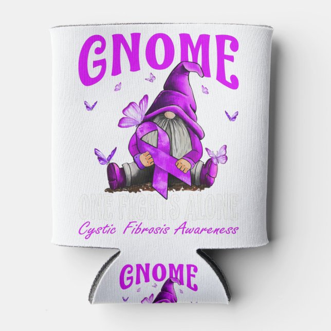 Gnome One Fights Alone Cystic Fibrosis Awareness Dosenkühler (Vorderseite)