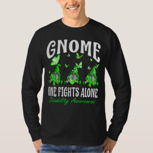 Gnome One Fights Alone Disability Awareness T-Shirt