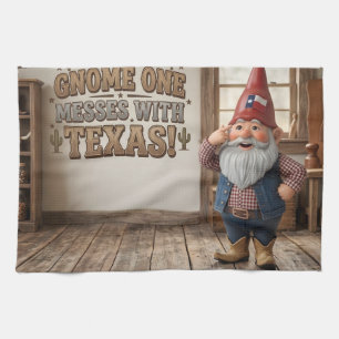 "Gnome One Vermasselt Texas" Werkstatt Geschirrtuch