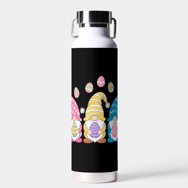 Gnome Osterfarbene Niedliche Eier Frühlingsurlaub Trinkflasche (Vorne)