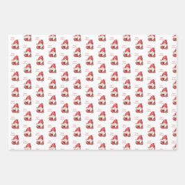 Gnome Peppermint Cocoa Geschenkpapier Set