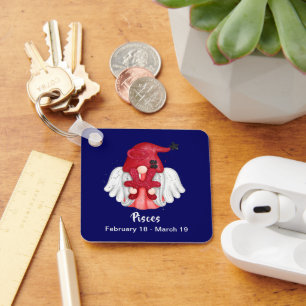 Gnome Pisces Astrologie Signaturengel Schlüsselanh Schlüsselanhänger