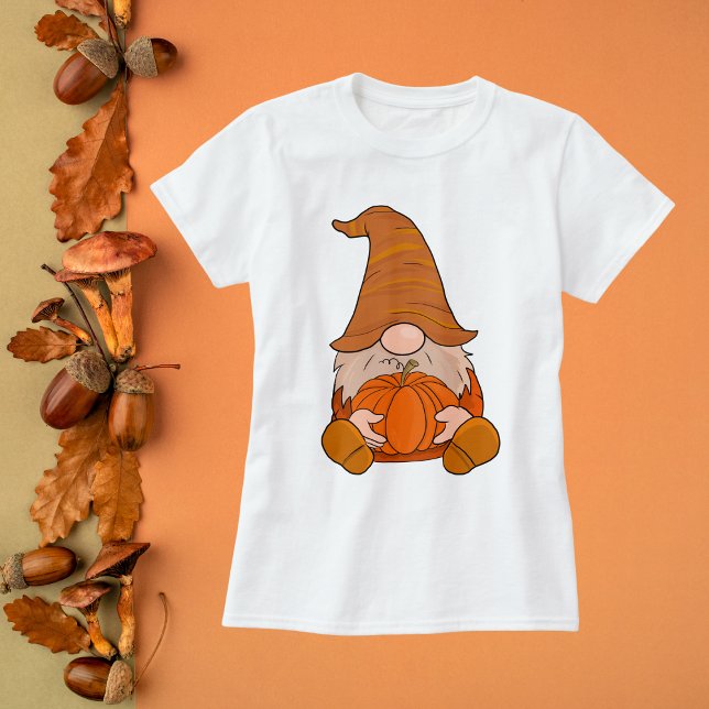 Gnome Pumpkin Erntedank T-Shirt (Von Creator hochgeladen)