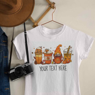 Gnome Pumpkin Fall T-Shirt Retro Design Halloween 