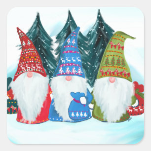 Gnome Quadratischer Aufkleber