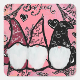 GNOME QUADRATISCHER AUFKLEBER