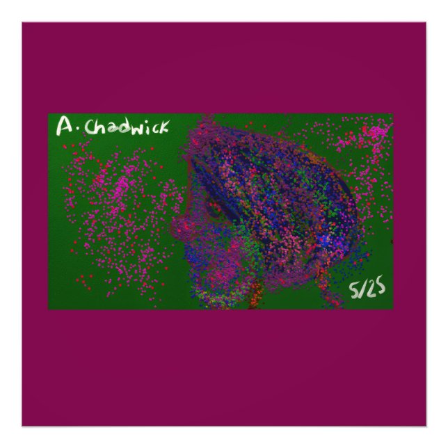 Gnome Quilted Pattern  Fotodruck (Vorne)