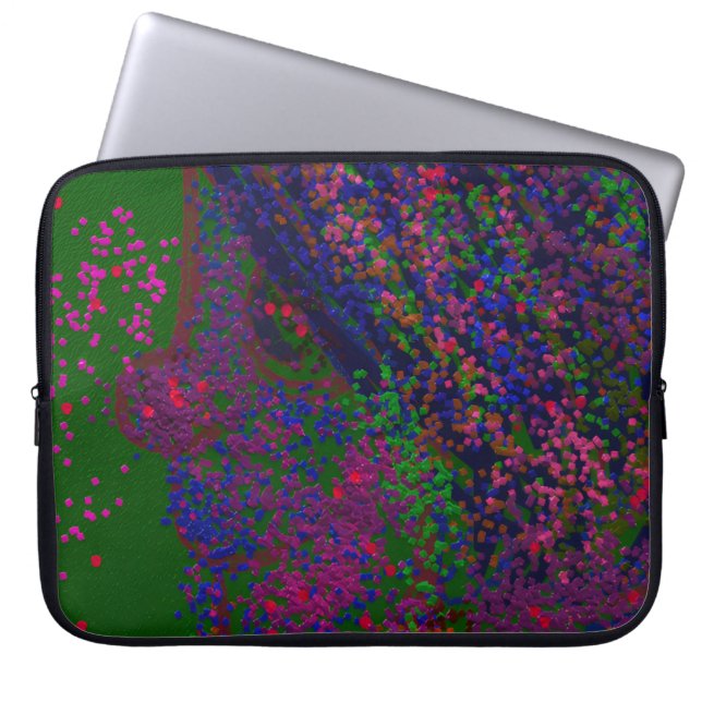 Gnome Quilted Pattern Laptop Sleeve (Vorderseite)