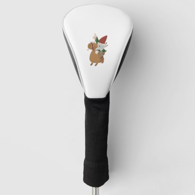 Gnome Riding a Capybara Golf Headcover (Vorderseite)
