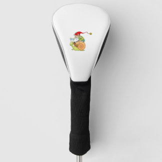 Gnome Riding a Snail Graphic Golf Headcover