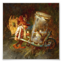 "Gnome Sammlerfrösche" von Heinrich Schlitt Fotodruck