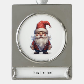 Gnome-Serie Banner-Ornament Silber