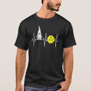Gnome Shirt Pickleball Player Heartbeat Garden Par