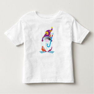 Gnome Snorkeling Funny Beach Kleinkind T-shirt